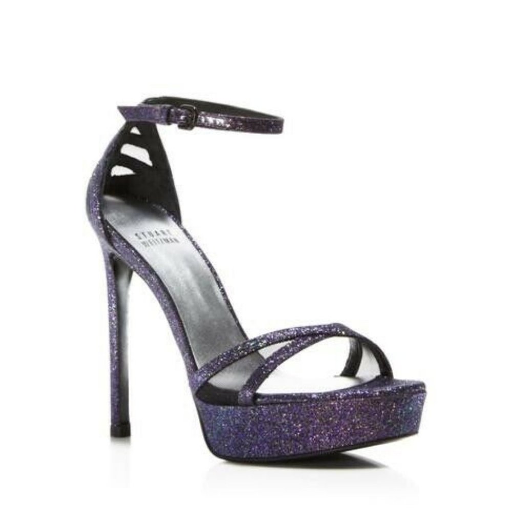 NIB Stuart Weitzman TIZYOU Platform Ankle Strap Nudistsong Heel Sandals 9.5